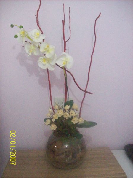 Vaso orquidea artificial